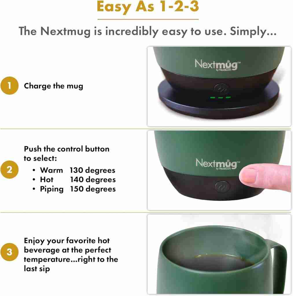 Nextmug Self-Heating Coffee Mug Review - Espresso Muse