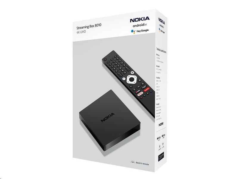 NOKIA Streaming Box 8010 4K UHD Android TV multimediální přehrávač