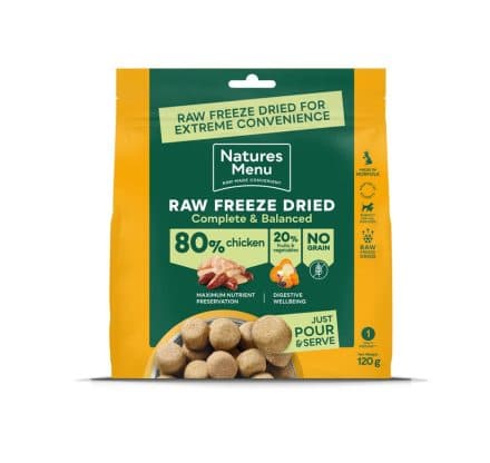 Natures Menu Freeze Dried 80/20 Chicken 120g – Exe Valley Pet Foods ...