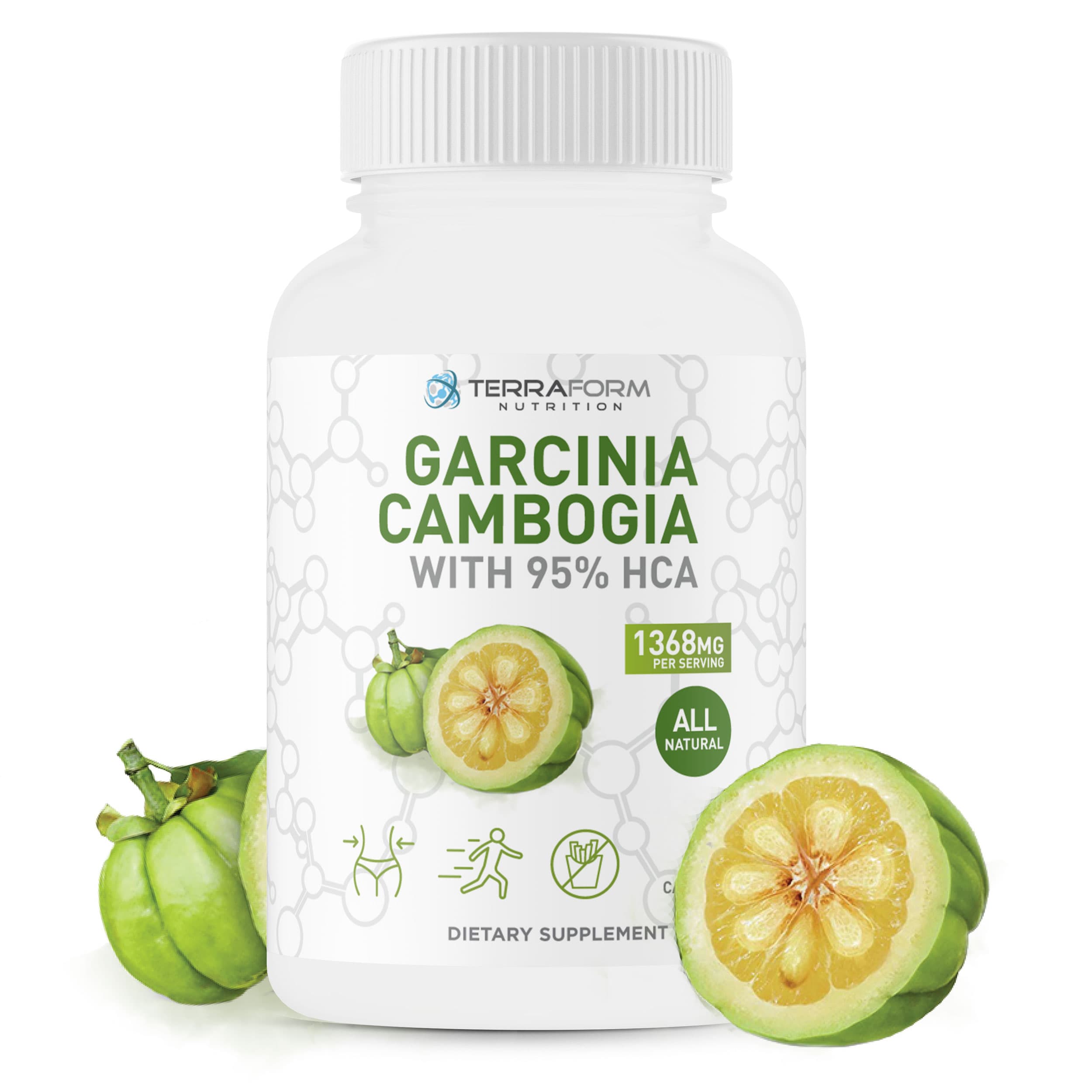 100% Pure Garcinia Cambogia Extract – 95% Natural HCA 1368mg per ...