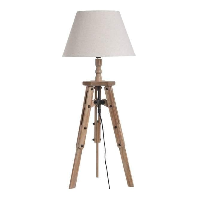 Wooden Tripod Table Lamp | Fab Home Interiors