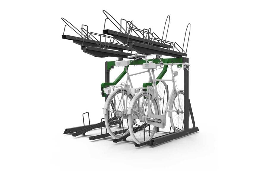 FalcoLevel-Eco Two-Tier Cycle Rack for e-Bikes | Falco UK LTD