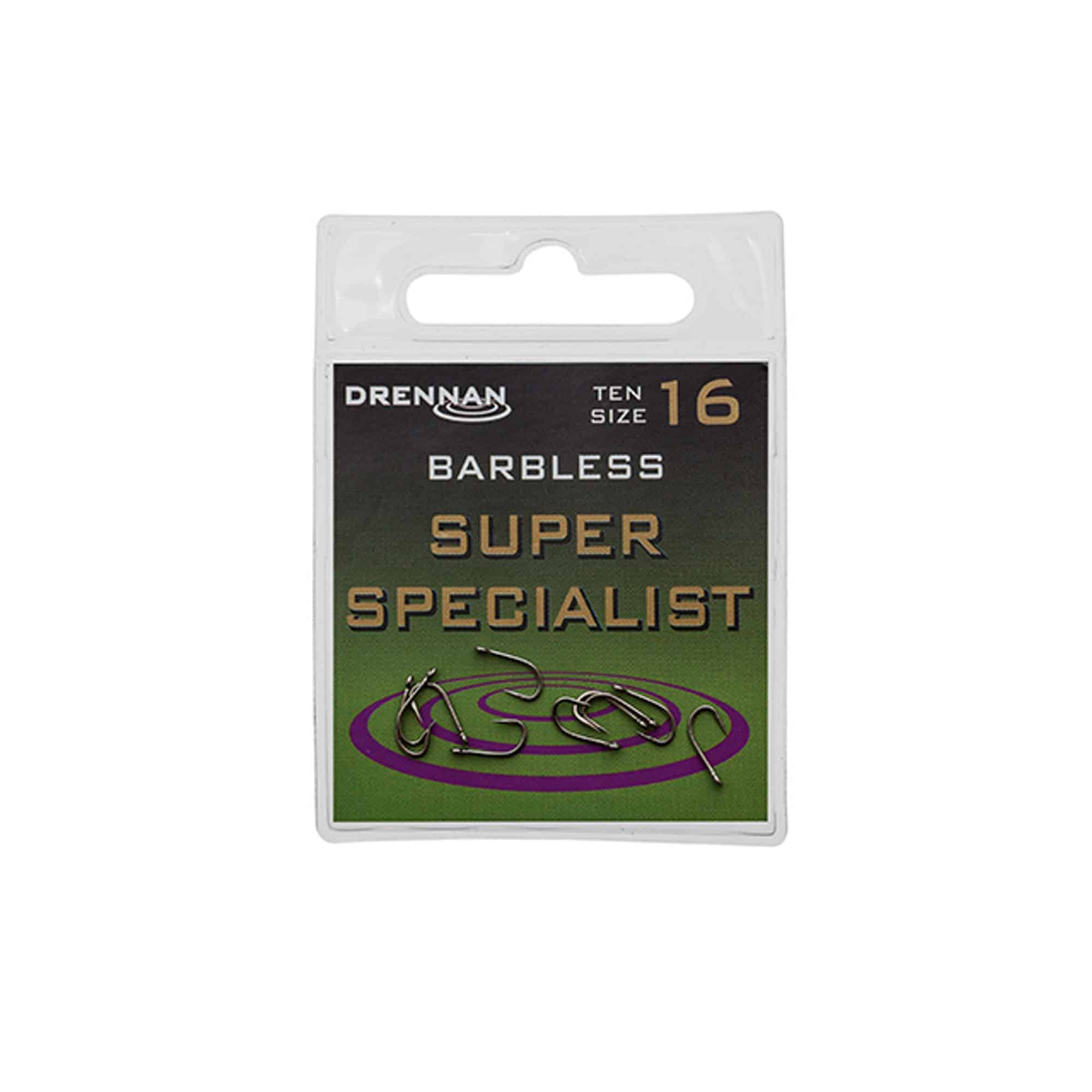 Drennan Barbless Super Specialist Hooks - Foxons Fishing Tackle