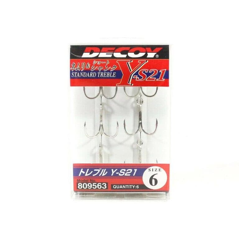 Decoy Y-S21 Wide Eye Treble Hooks - Freak Sports Australia