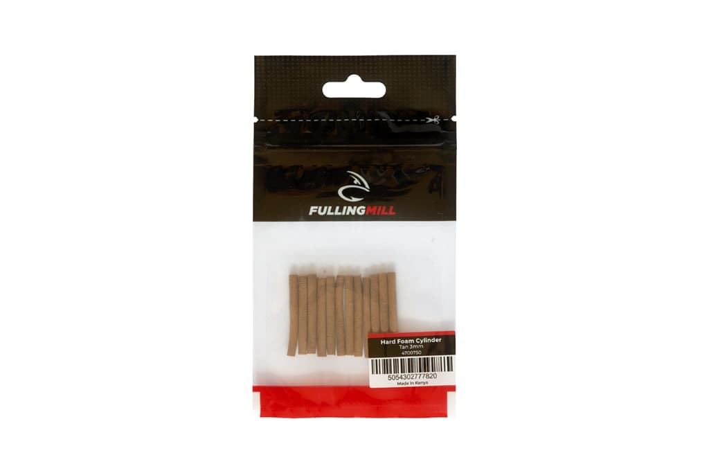 Hard Foam Cylinder Tan | Fulling Mill Fly Tying