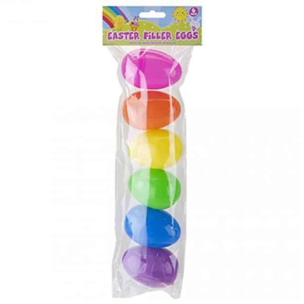 Easter Rainbow Fillable Plastic Eggs & Easter Egg Hunt Accesories
