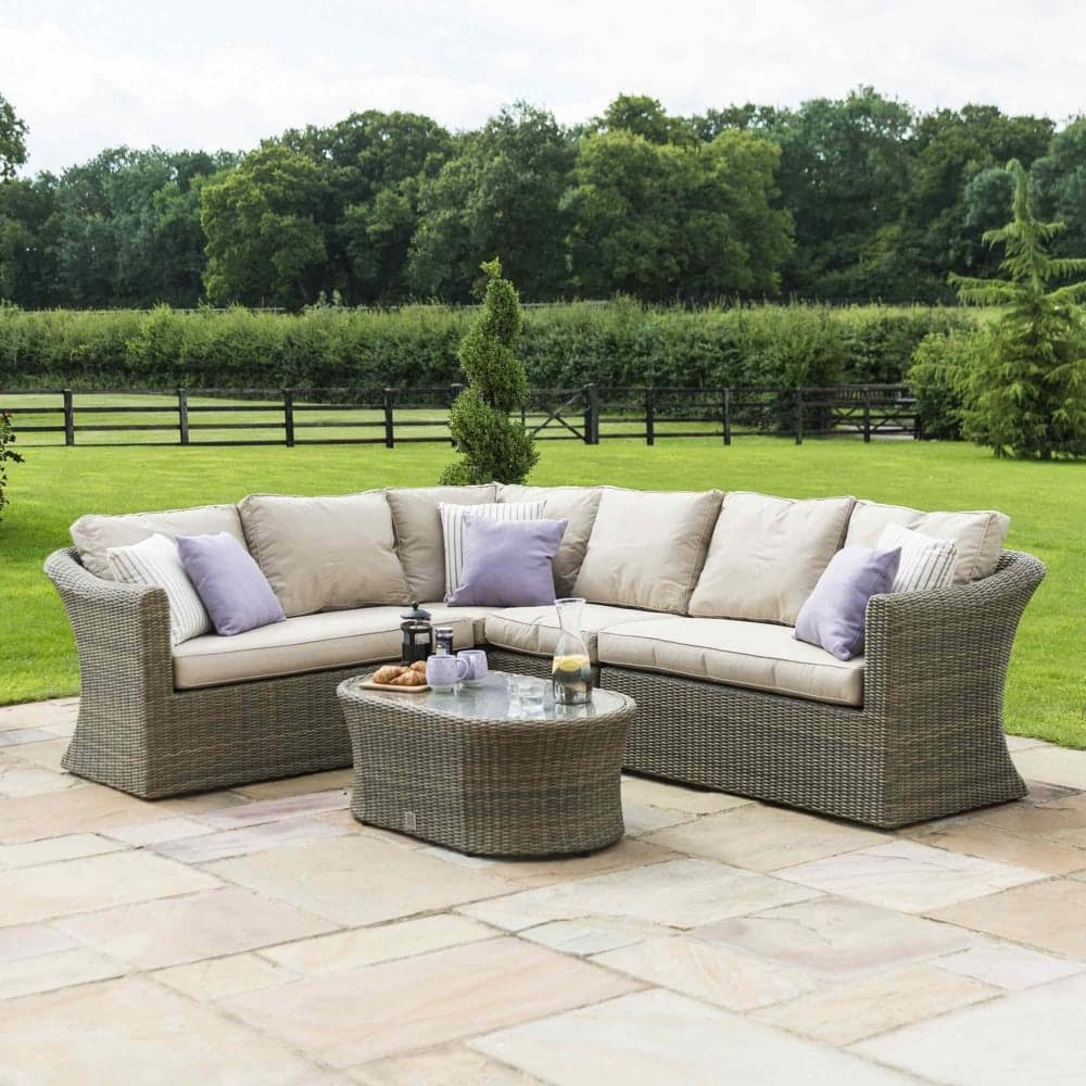 Maze Rattan Winchester Large Corner Sofa Set | GardenStreet