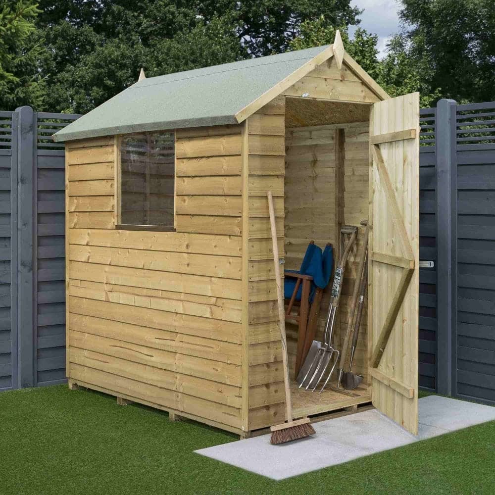 Rowlinson Overlap Apex Shed 6X4 | Garden Street