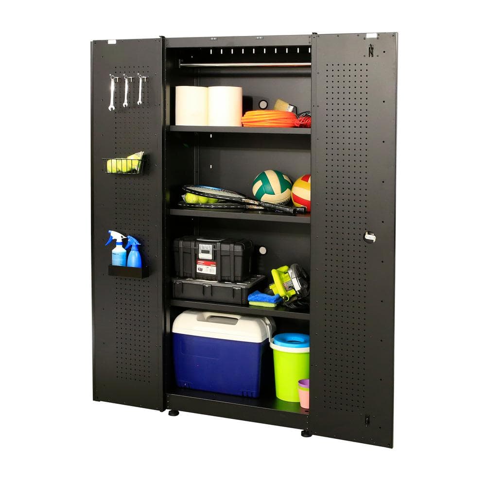 Husky Welded Steel Garage Cabinet Set in Black (3-Piece) – Garland Home ...
