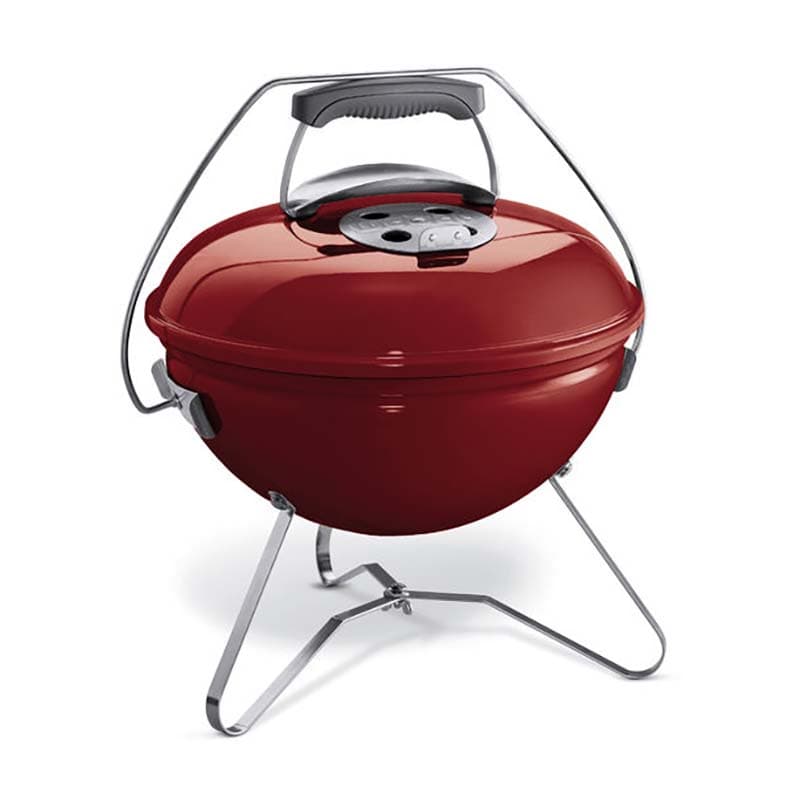 Weber Smokey Joe Premium Portable Charcoal Barbecue, Crimson