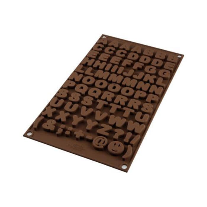 Silikomart Chocolate Mould Letters - Gingerbread House