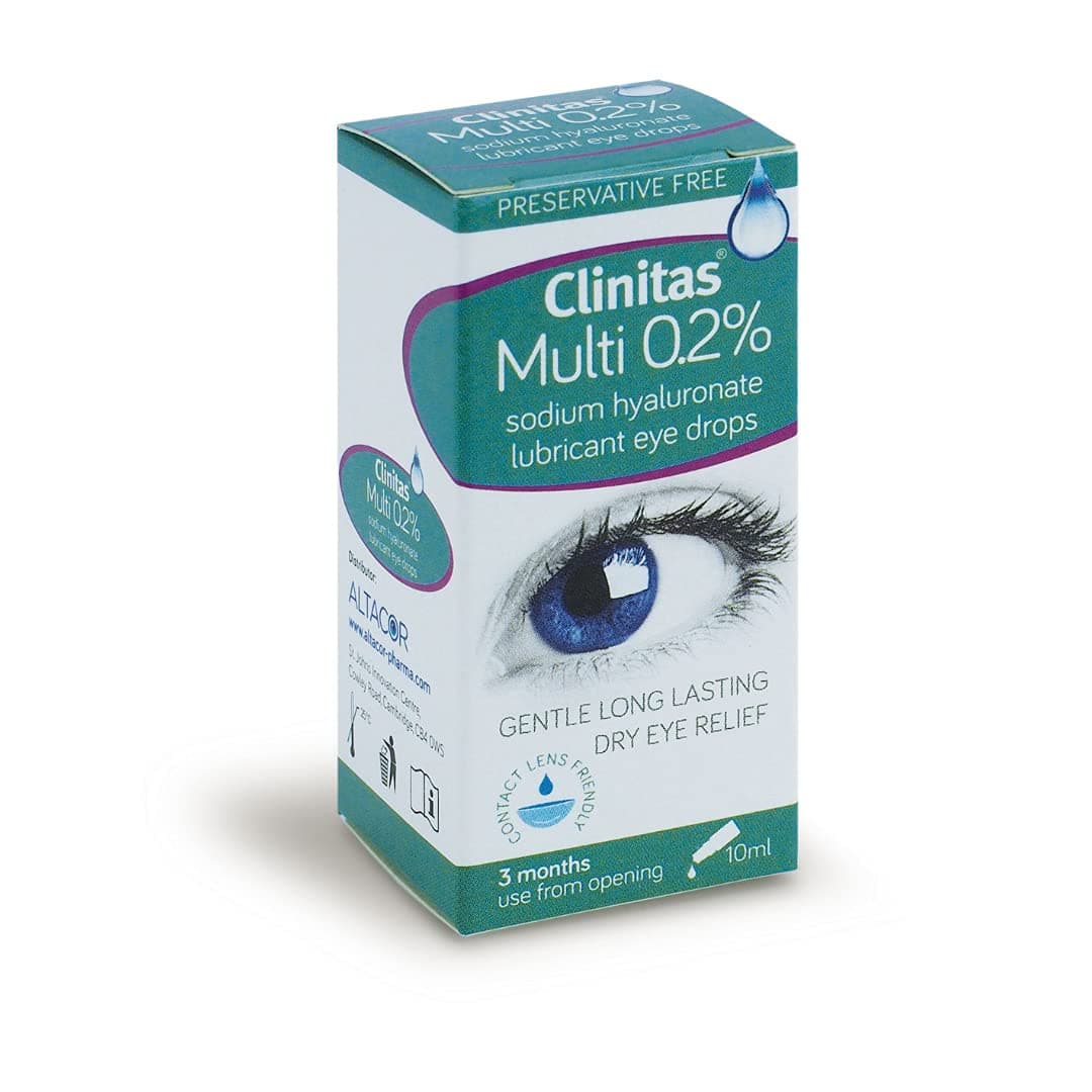 Clinitas 0.2% Soothe Eye Drops - Preservative Free, 10ml Multi-Use ...