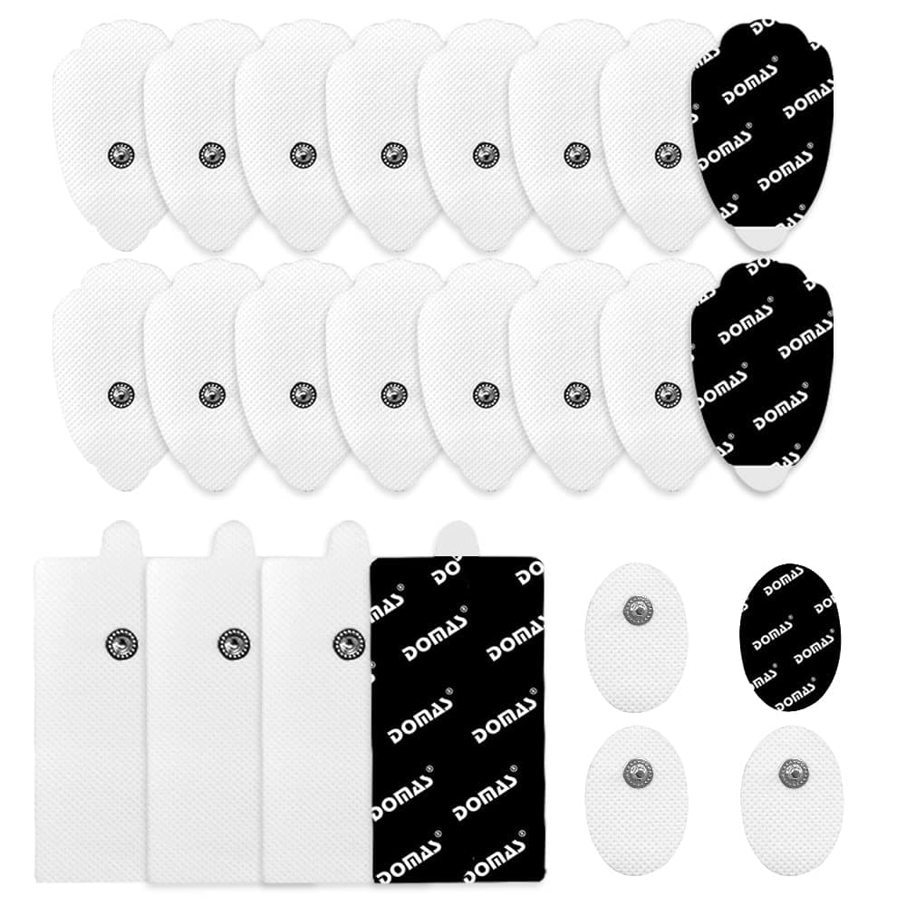 Tens Unit Replacement Electrode Pads - 24 Pcs Self Adhesive Reusable ...