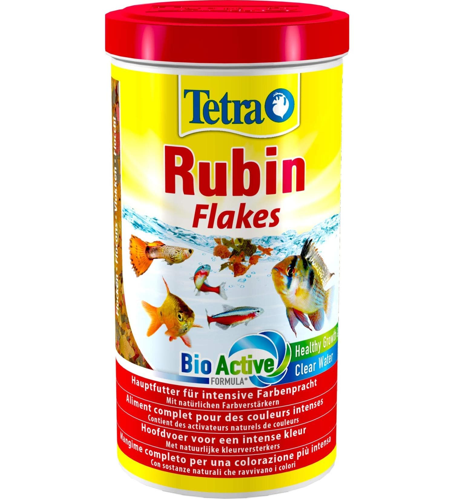 Tetra Rubin Flakes - Premium Fish Feed with Color Enhancers | 200g (1L ...