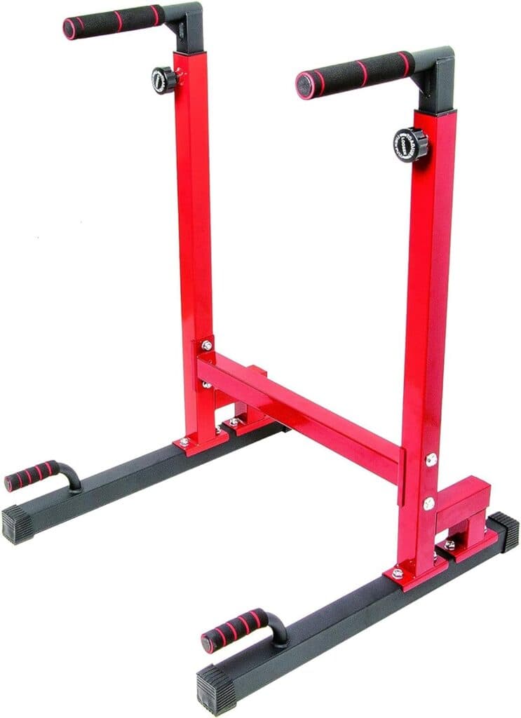BalanceFrom Multi-Function Dip Stand Dip Station Dip bar with...