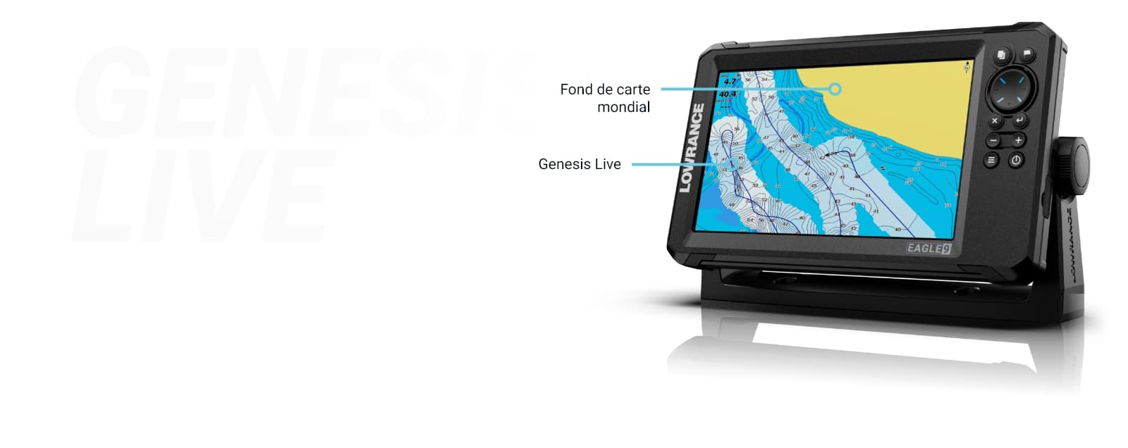 Sondeur/GPS Eagle 5 LOWRANCE - Combiné sondeur-GPS - H2R Equipements