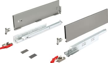 Matrix Box Slim A Drawer Set, 30 kg, 128 mm High, Push to Open - Häfele ...