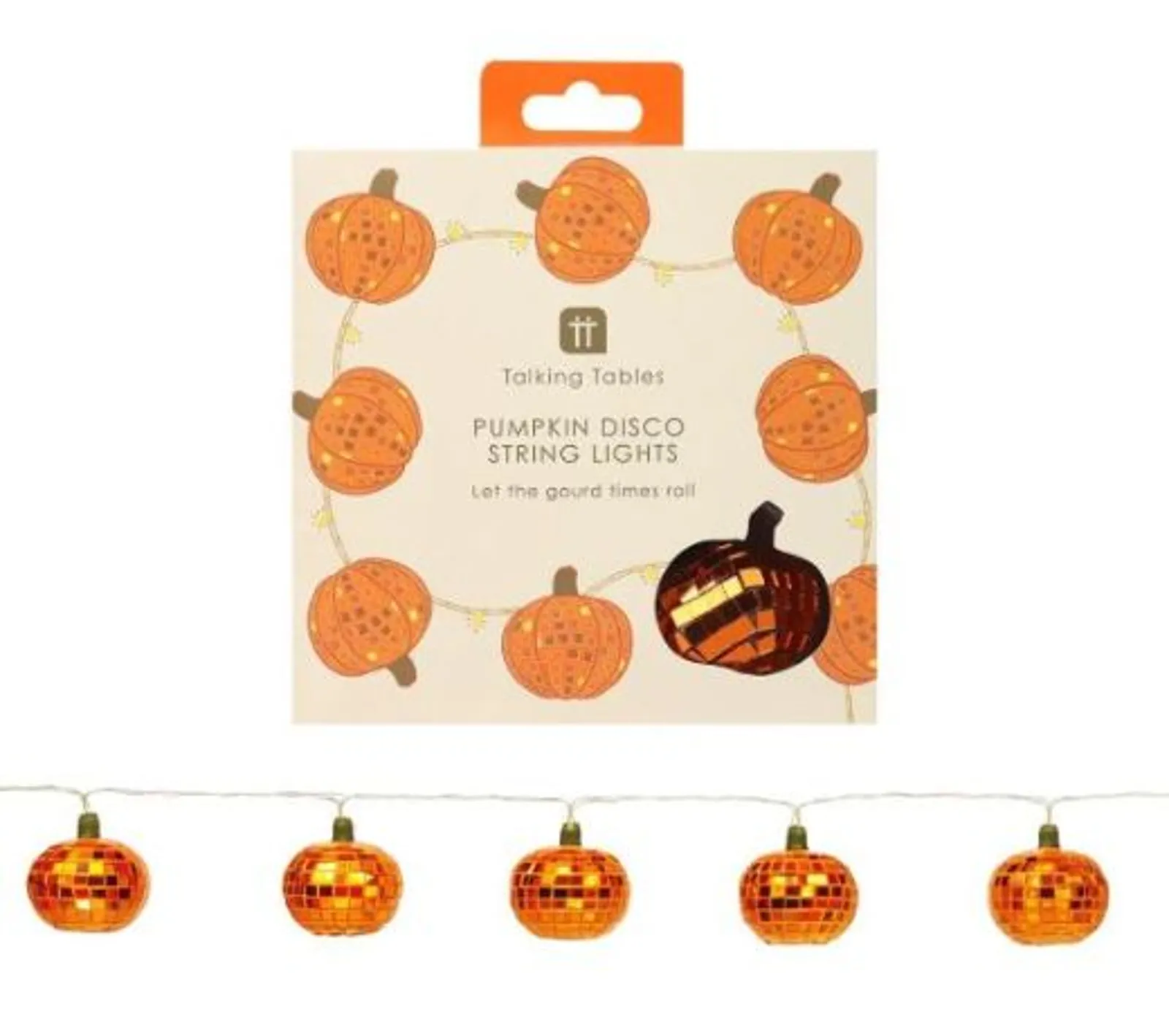 Talking Tables Pumpkin String Disco Lights - Harrys Department Store