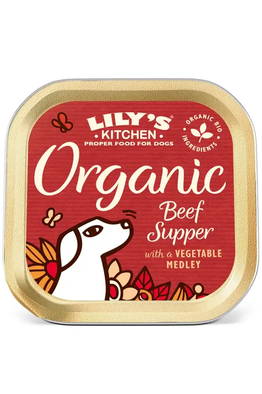 Beef Supper for Dogs, Organic 150g (Lily's Kitchen) | Healthy Supplies