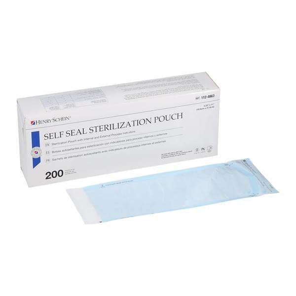 SelfSeal 4.25 in x 11 in Sterilization Pouch 1124863 - Henry Schein Dental