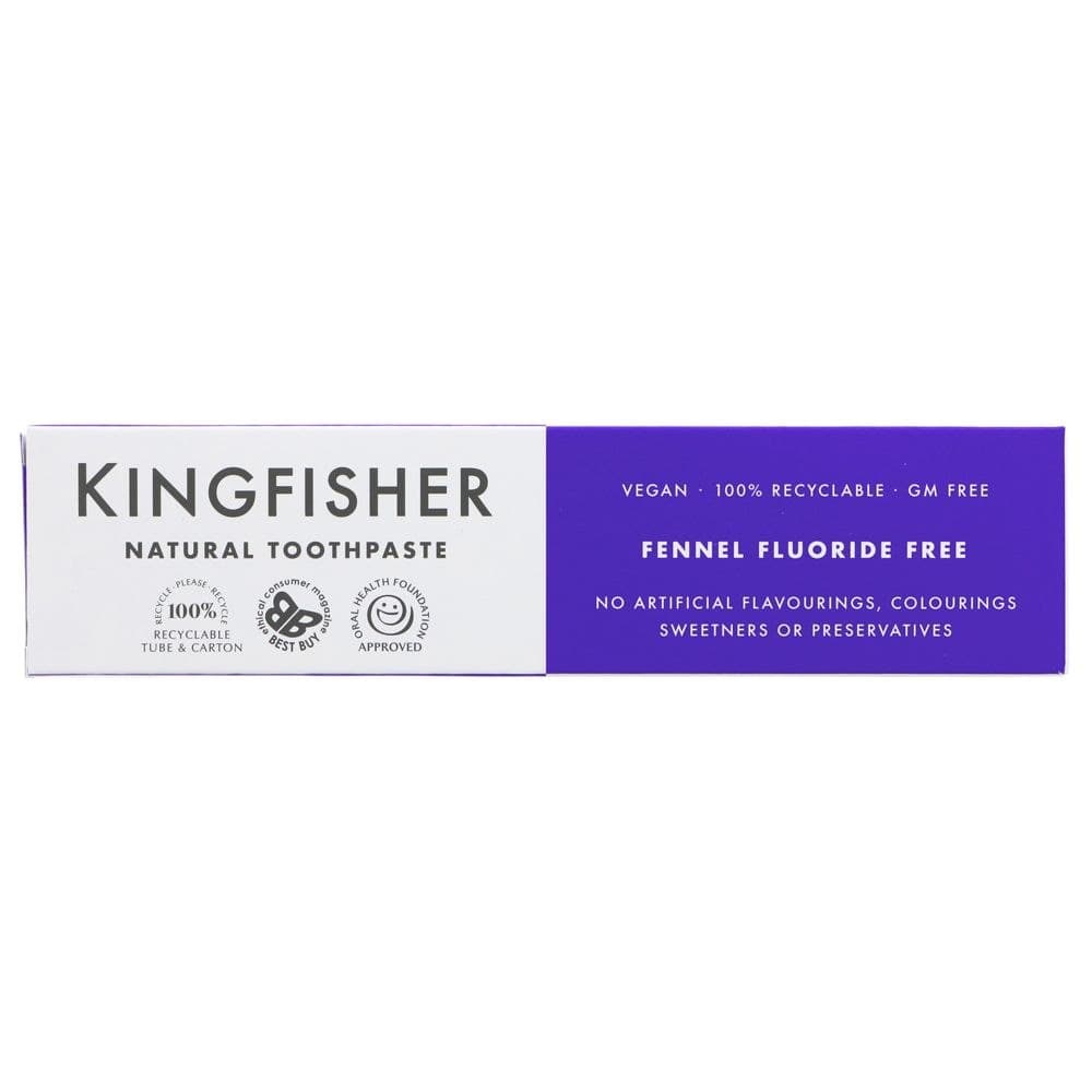 Kingfisher Natural Toothpaste Fennel Fluoride Free 100ml