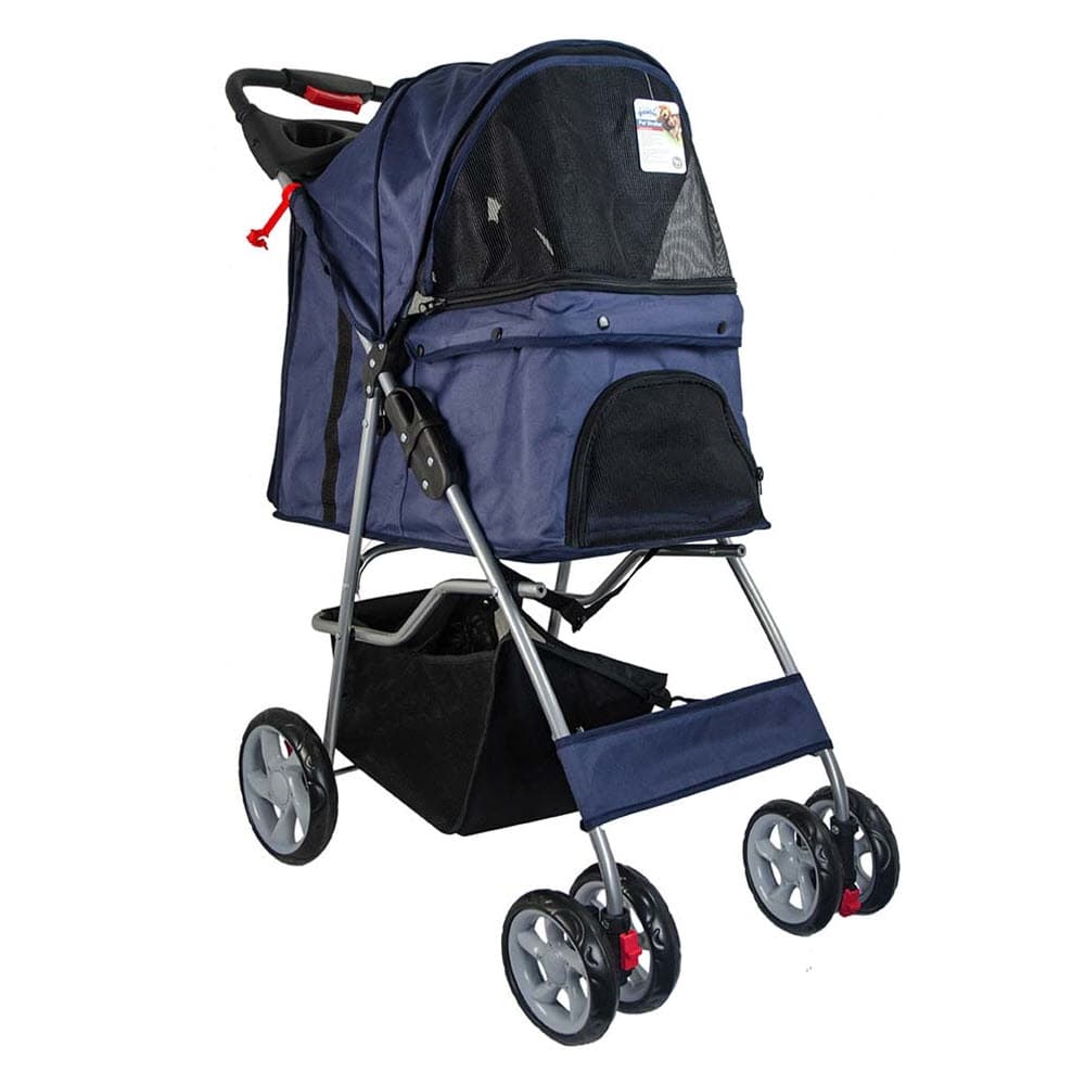Pawise Pet Stroller Klapvogn Til Hund eller Hvalp Blå