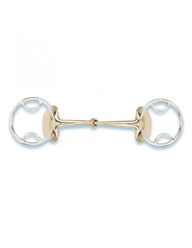 Mors 2 anneaux Golden Wings simple brisure Stubben, sellerie Horse and Co