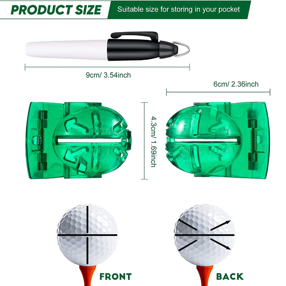 MASTERS GOLF BALL ALIGNMENT MARKER CLAMP – HOTGOLF