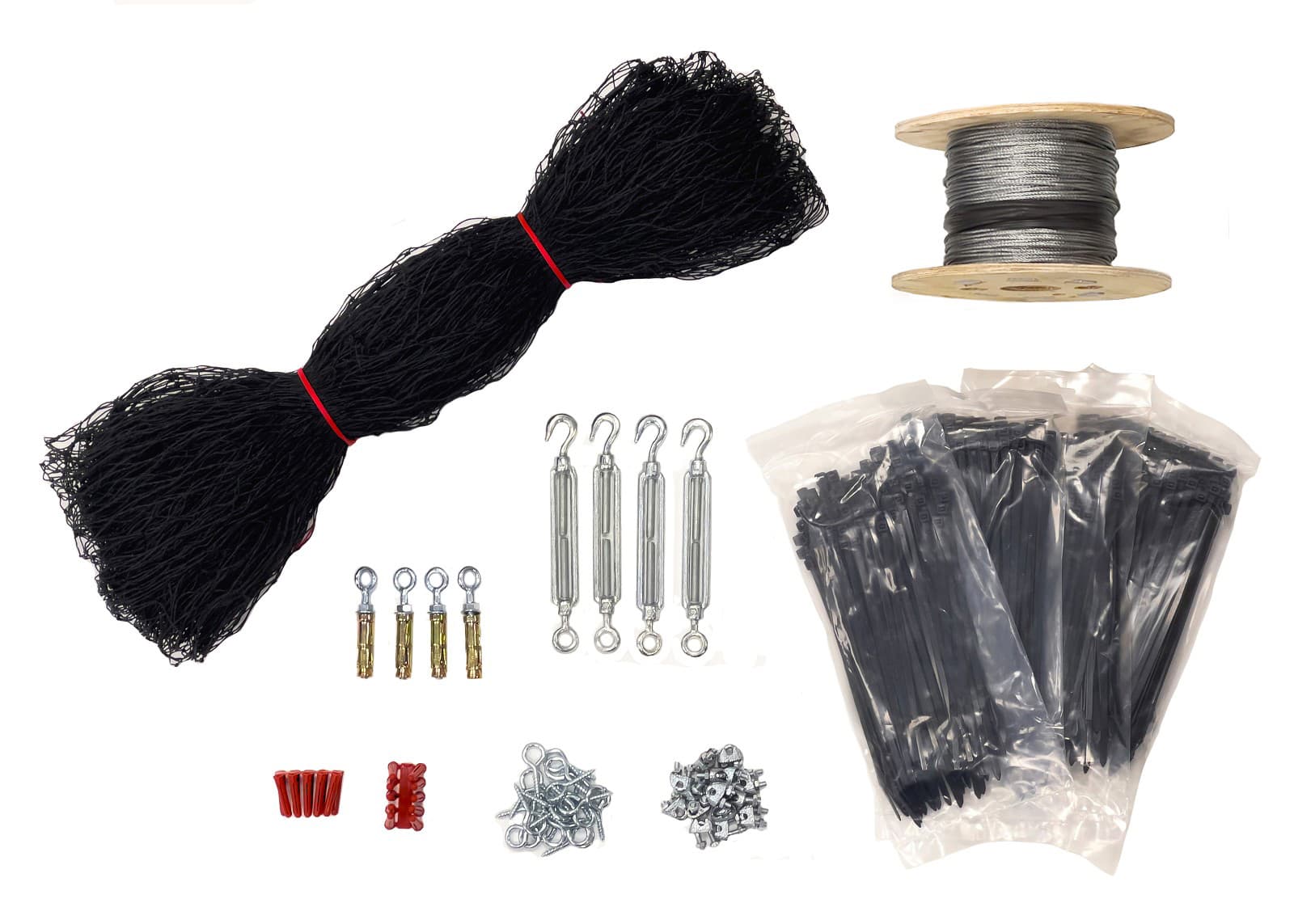5m x 5m Bird Netting Kit (With Fixings) | Home Anti-Bird Net Kit - Huck