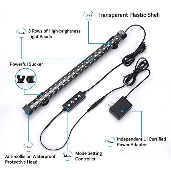 Hygger 005 Auto On Off LED Submersible Aquarium Light - Hygger Store