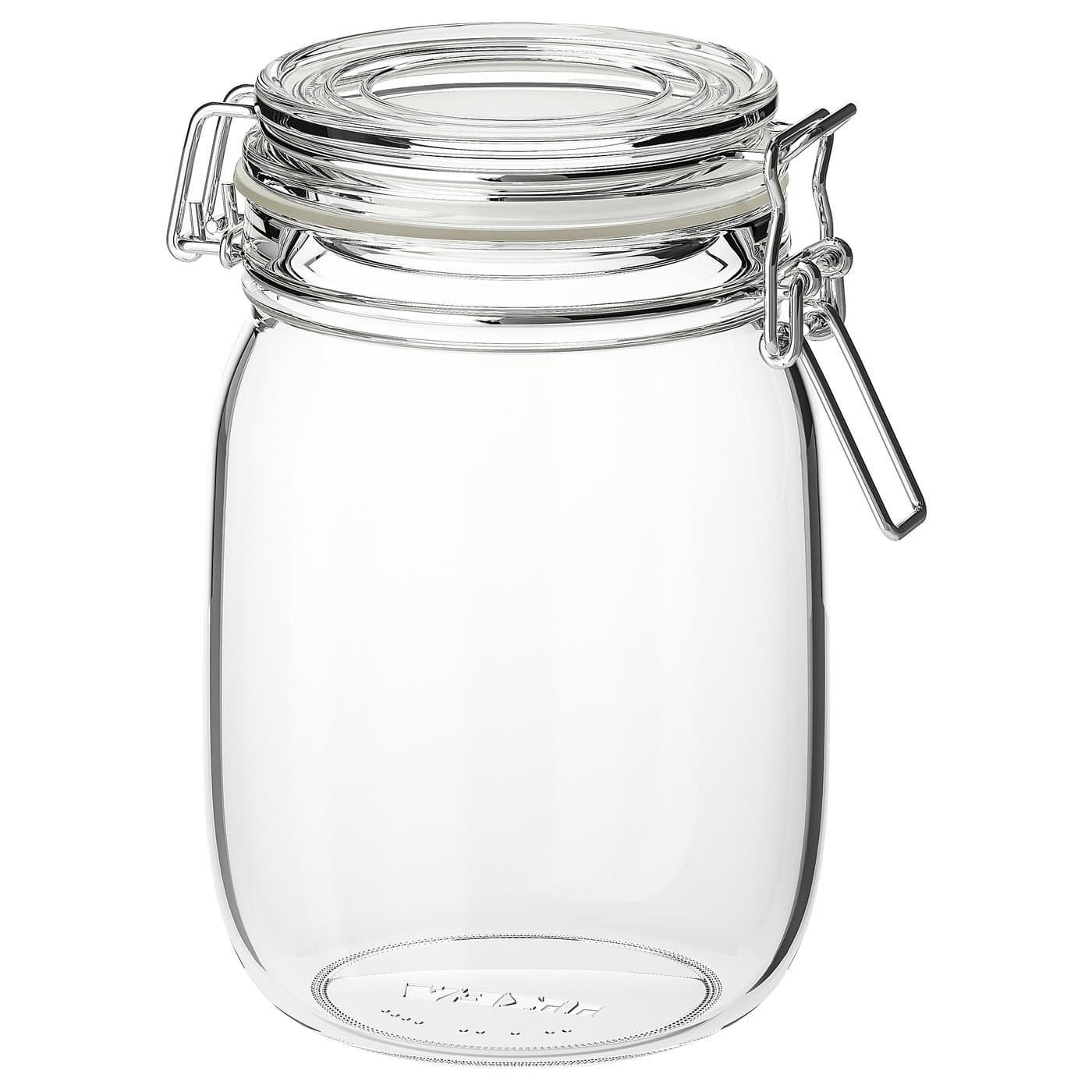 KORKEN jar with lid, clear glass, 34 oz - IKEA