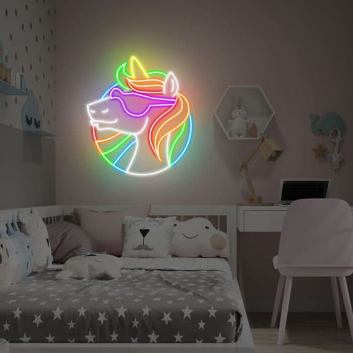 Rainbow Unicorn Neon Sign Christmas Gifts Neon Gift For Kids Led Sign ...