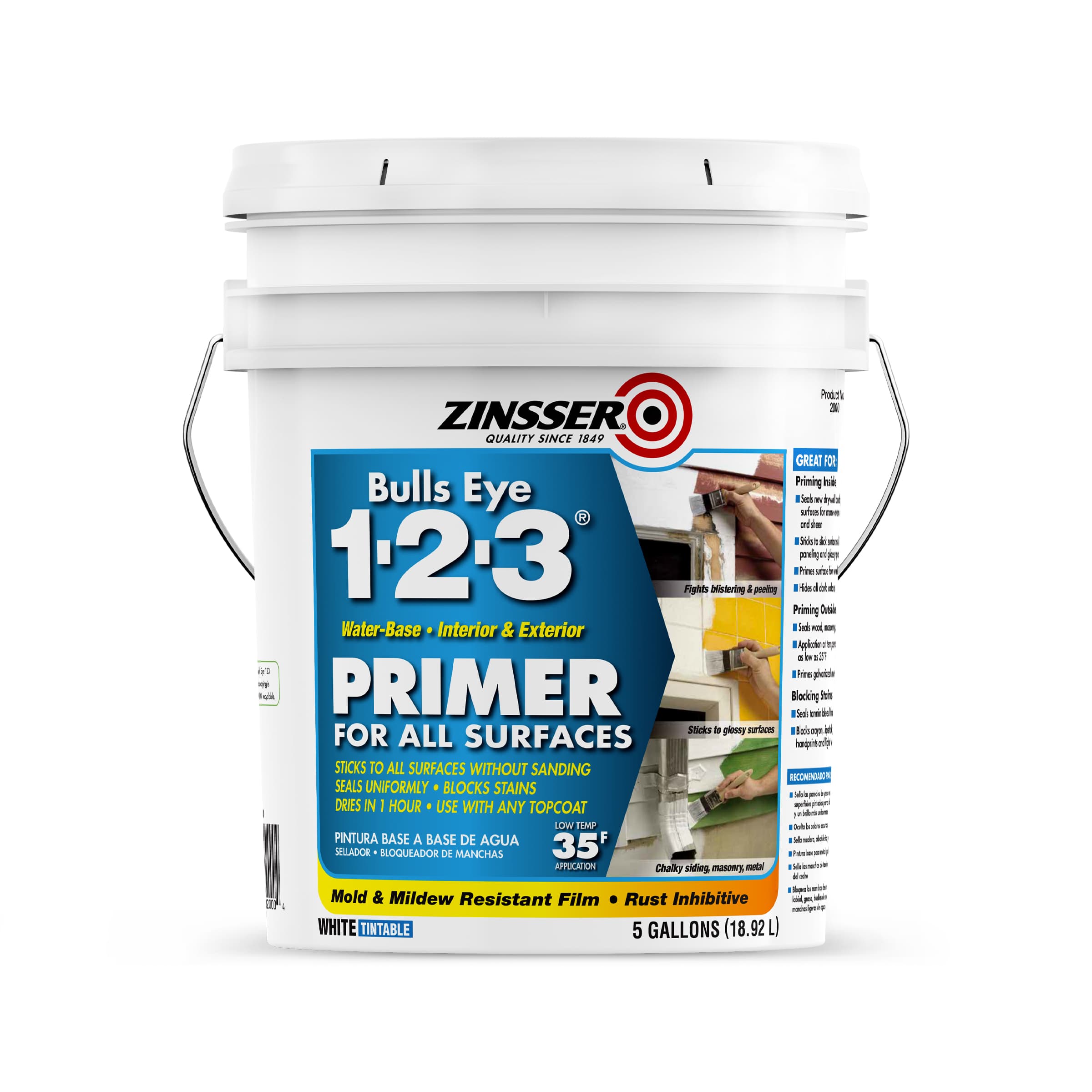 Zinsser Bulls Eye 1-2-3? Undercoat Primer, Sealer And Stain Blocker ...