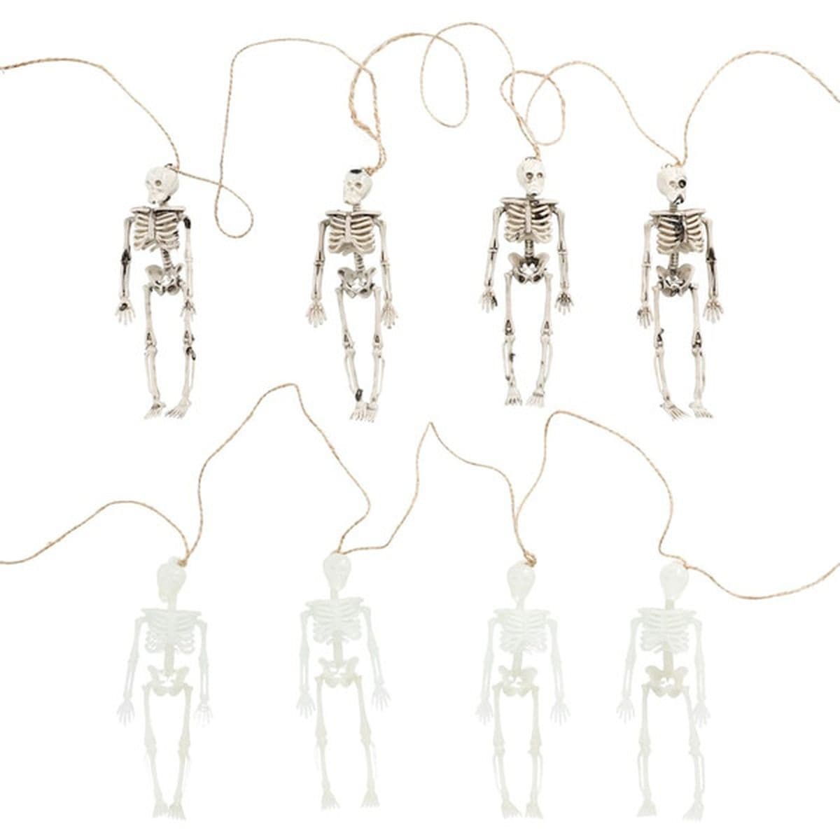 Plastic Skeleton Garland Halloween Decorations (4 ct) Delivery or ...