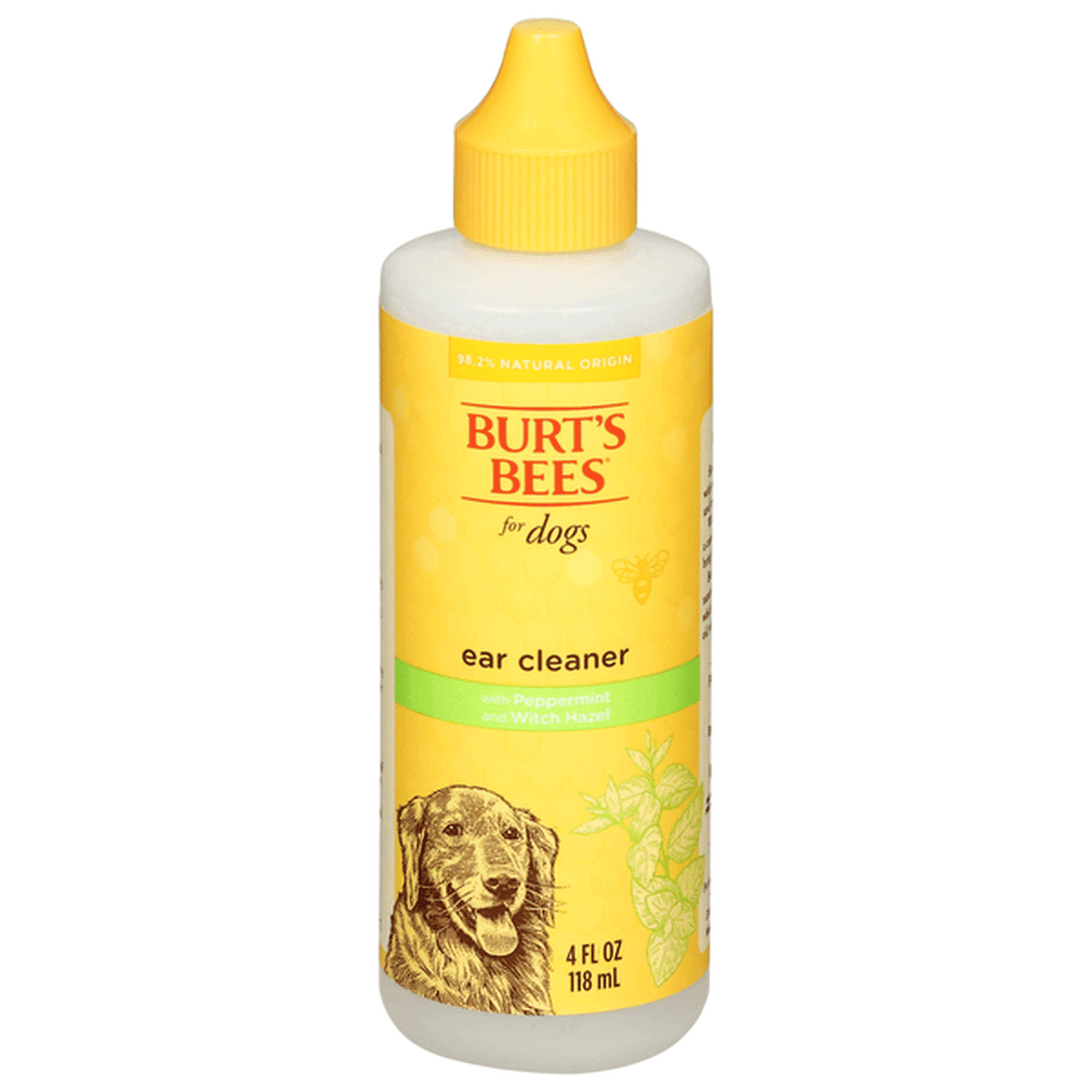 Burt's Bees Ear Cleaner, with Peppermint and Witch Hazel for Dogs (4 fl ...