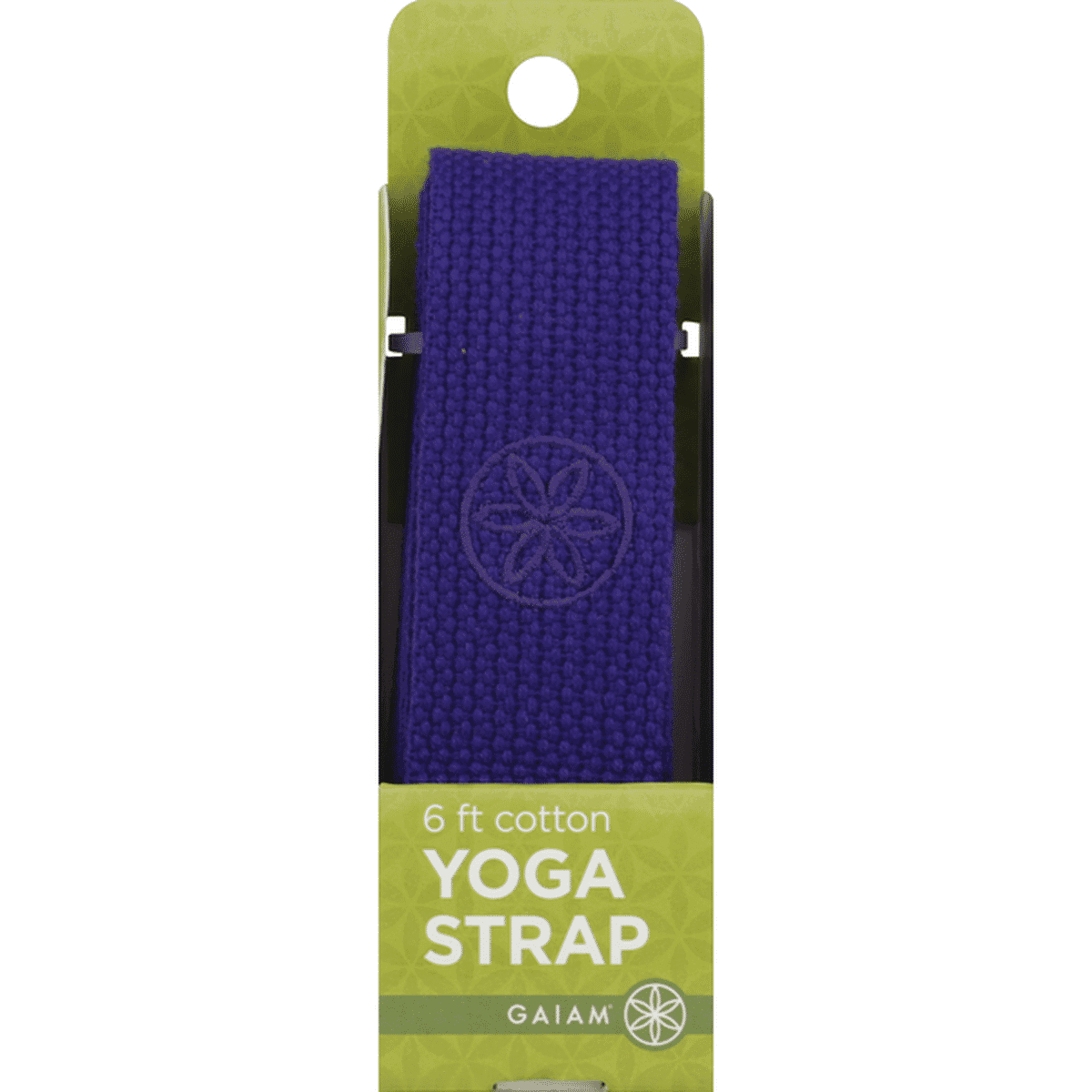 Gaiam Yoga Strap, Purple, Cotton, 6 Feet (1 each) Delivery or Pickup ...