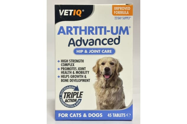 VETIQ Arthriti-Um Advanced Joint Care Tablets for Cats & Dogs ...
