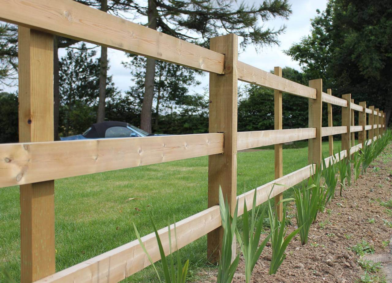 Morticed Post And Rail Fencing | Jacksons Fencing