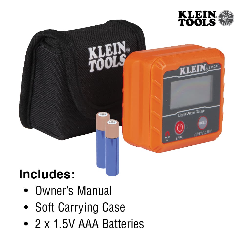 Digital Angle Gauge and Level - 935DAG | Klein Tools