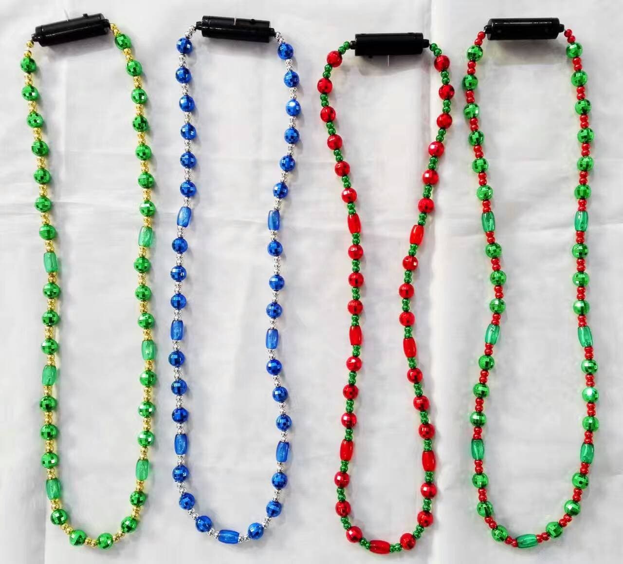 Flashing Light Up LED Bead Necklaces Lighting Party Beads