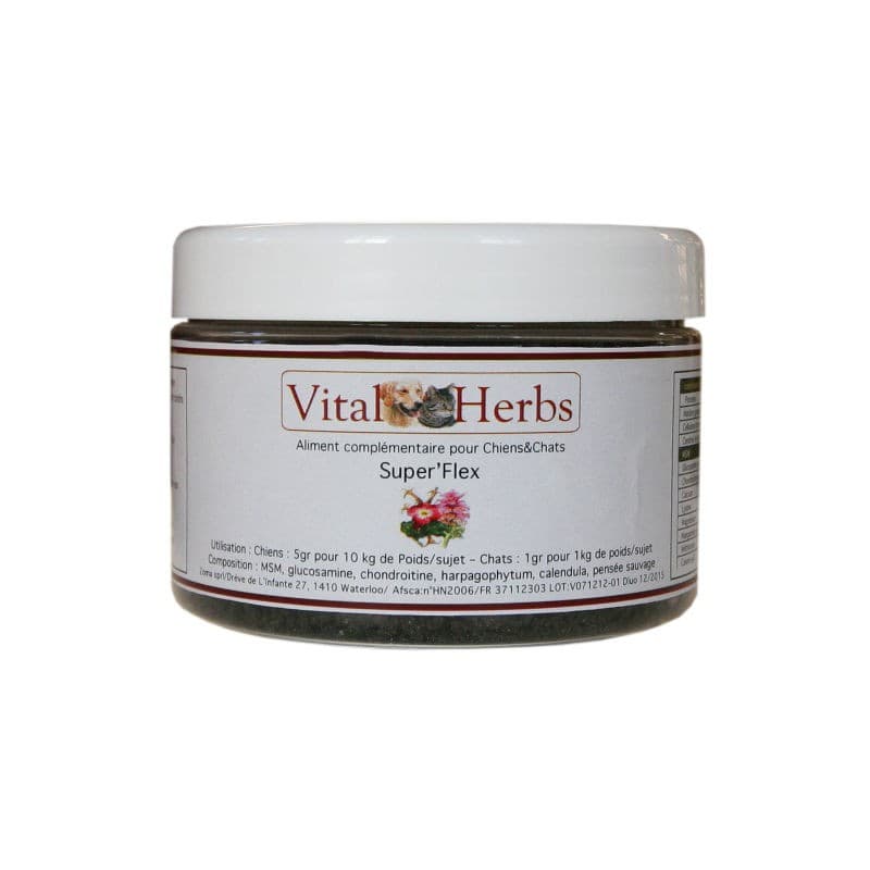 Superflex Vital Herbs 500g - Articulation chien et chat - Vital Herbs ...