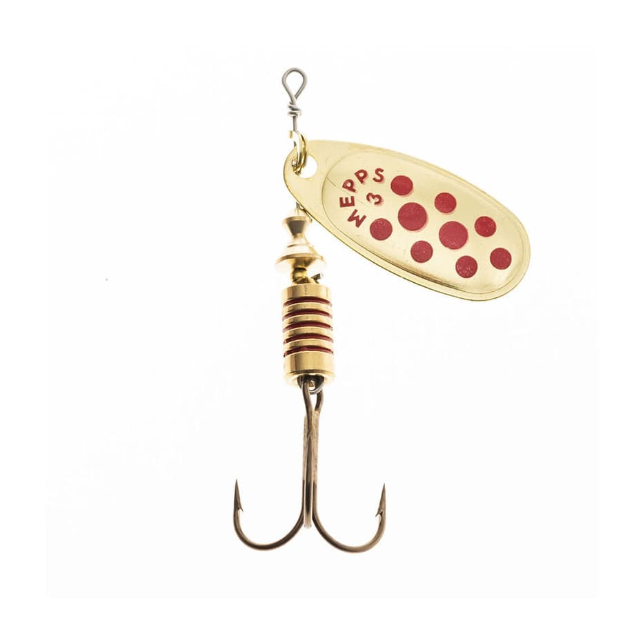 Spinner Mepps Comet Gold Red Dots - Leurre de la pêche