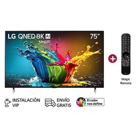 Smart TV LG QNED MiniLED AI QNED99 8K 2024 de 75 pulgadas - 75QNED99TSA ...