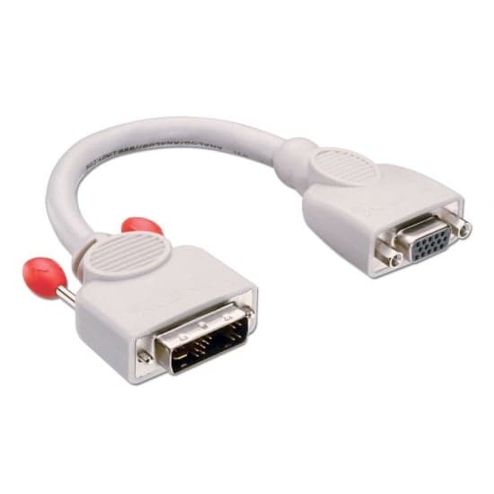 0.2m DVI to VGA Adapter Cable - Cables & Adapters from Lindy UK