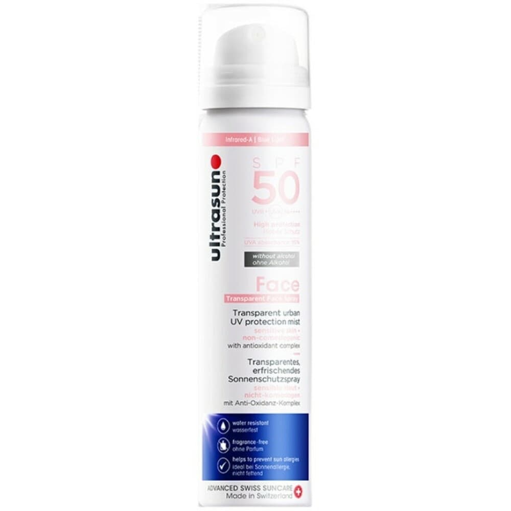 ULTRASUN Face Brume Solaire Transparent SPF 50 75ml - MaPara Tunisie