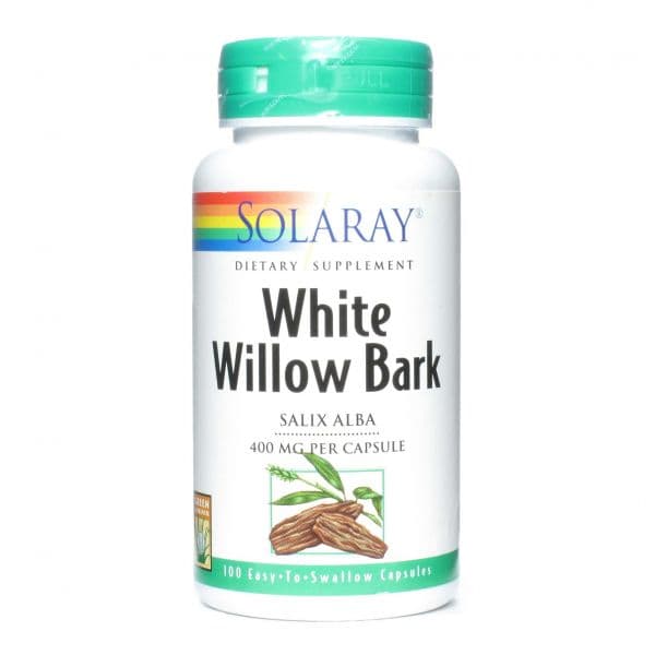 WHITE WILLOW BARK 400MG - 100 CAPS - Solaray