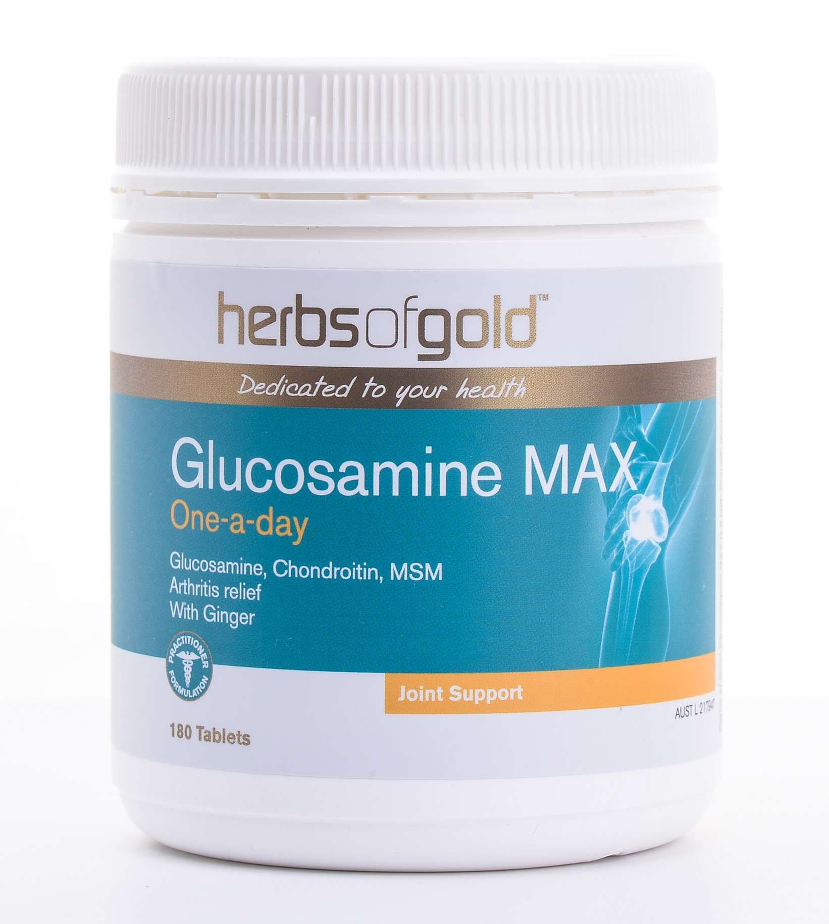 Herbs of Gold Glucosamine MAX 180 tablets - Maxcare Pharma