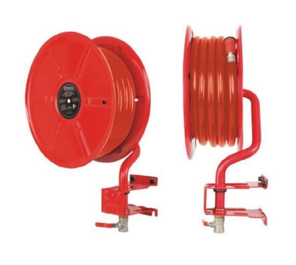 Wall Mounted MANUAL swinging Hose Reel with Fire Hose 1” | MOBIAK FIRE