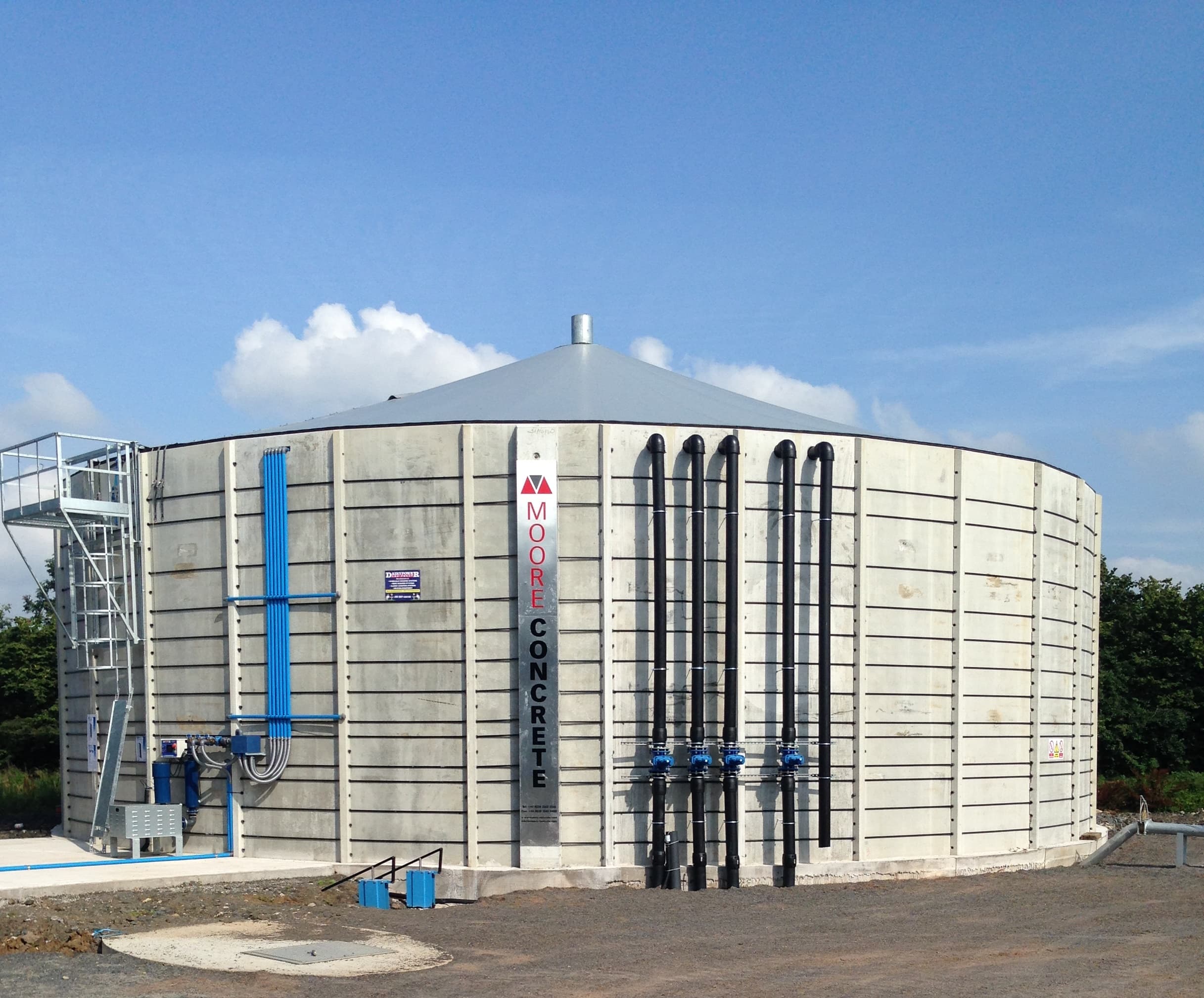 Concrete Slurry Store | Concrete Specialists | Moore Concrete