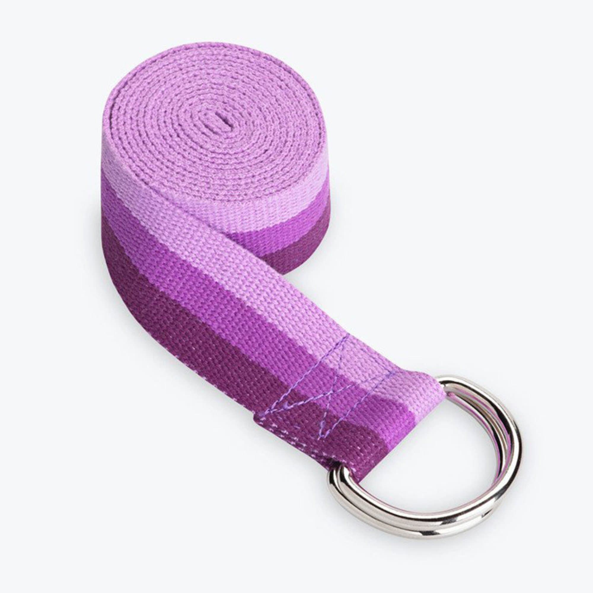 Gaiam Yoga Strap - Tri-color Purple | Yoga Straps & Carriers | Fitness ...